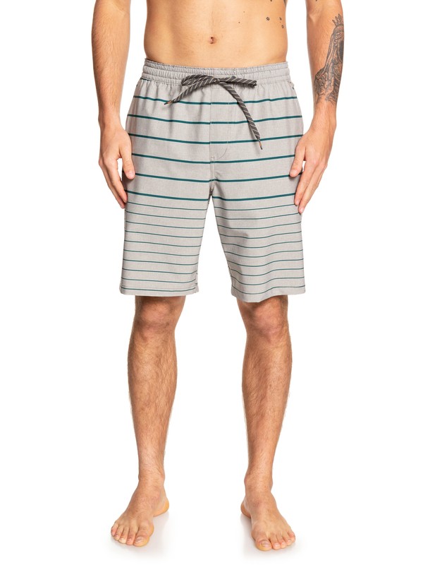 quiksilver, Waterman Suva Stripe 20" - Amphibian Board Shorts for Men, IVY GREEN (crb6) 0 Waterman Suva Stripe 20" - Amphibian Board Shorts for Men Brown EQMWS03092 Quiksilver