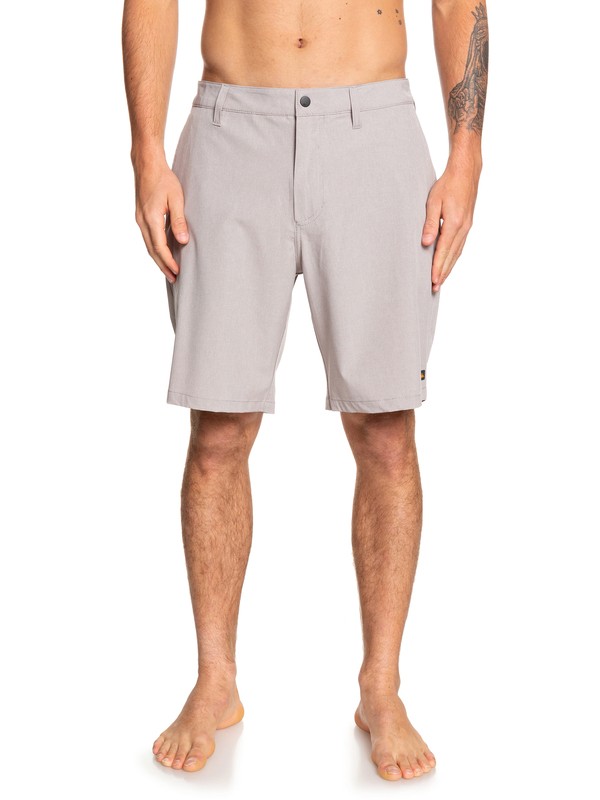 quiksilver, Waterman Backwater 20" - Amphibian Board Shorts for Men, FLINT GRAY (sjm0) 0 Waterman Backwater 20" - Amphibian Board Shorts for Men Grey EQMWS03093 Quiksilver