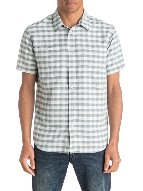 quiksilver, Waterman Wake - Chemise à manches courtes, GLACIER (sey0) 0 Waterman Wake - Chemise à manches courtes Gris EQMWT03007 Quiksilver