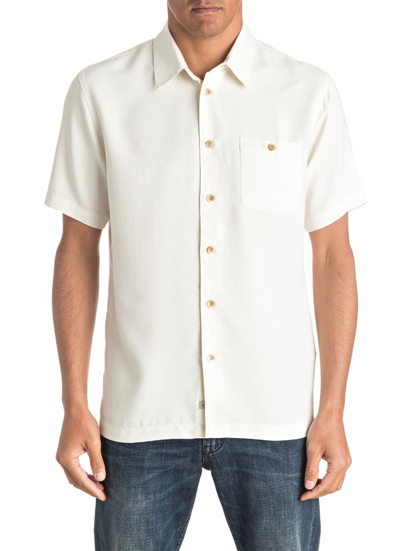quiksilver, Waterman Marlin - Short Sleeve Shirt, PRISTINE (wcb0) 0 Waterman Marlin - Short Sleeve Shirt EQMWT03008 Quiksilver