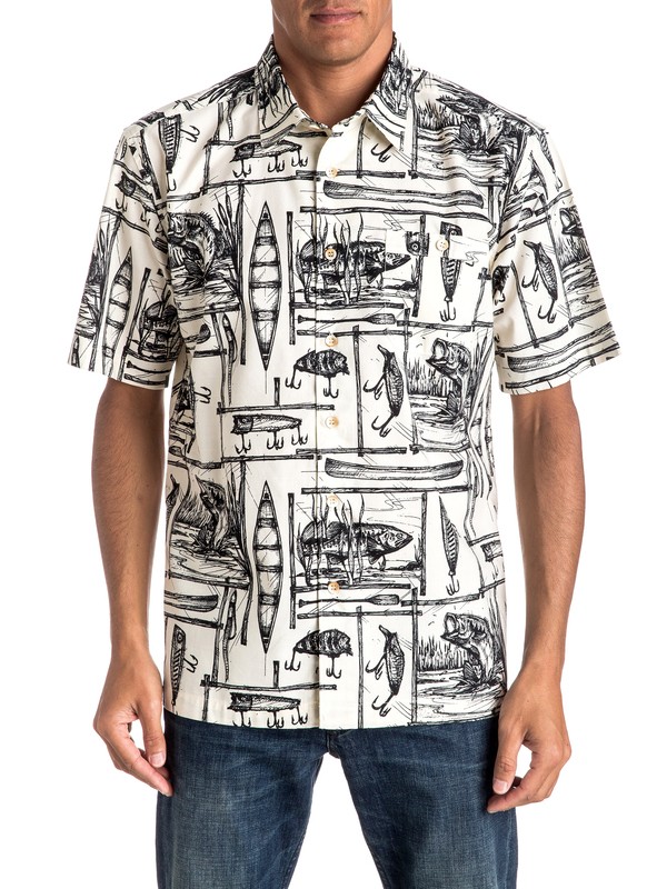 ANGLER EQMWT03016 0 Hombres Camisa Manga Corta Angler EQMWT03016 Quiksilver