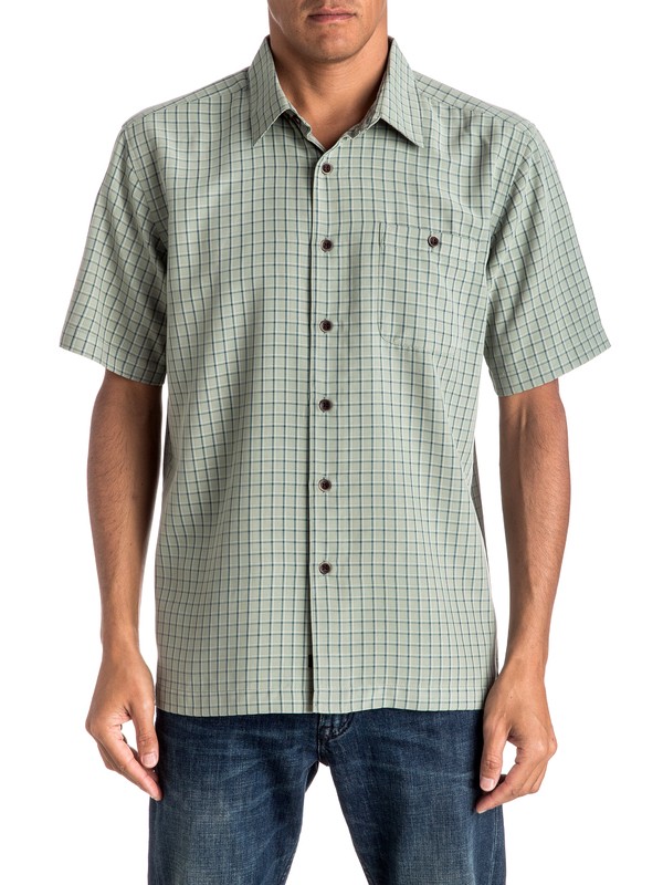 quiksilver, Waterman Outboard Short Sleeve Shirt, SHADOW OUTBOUND (gjk1) 0 Waterman Outboard Short Sleeve Shirt EQMWT03027 Quiksilver