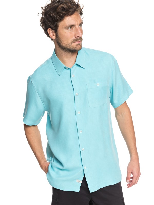 quiksilver, Camisa Manga Corta Avalon Waterman, BLUE RADIANCE (bgm0) 0 Camisa Manga Corta Avalon Waterman Azul EQMWT03051 Quiksilver