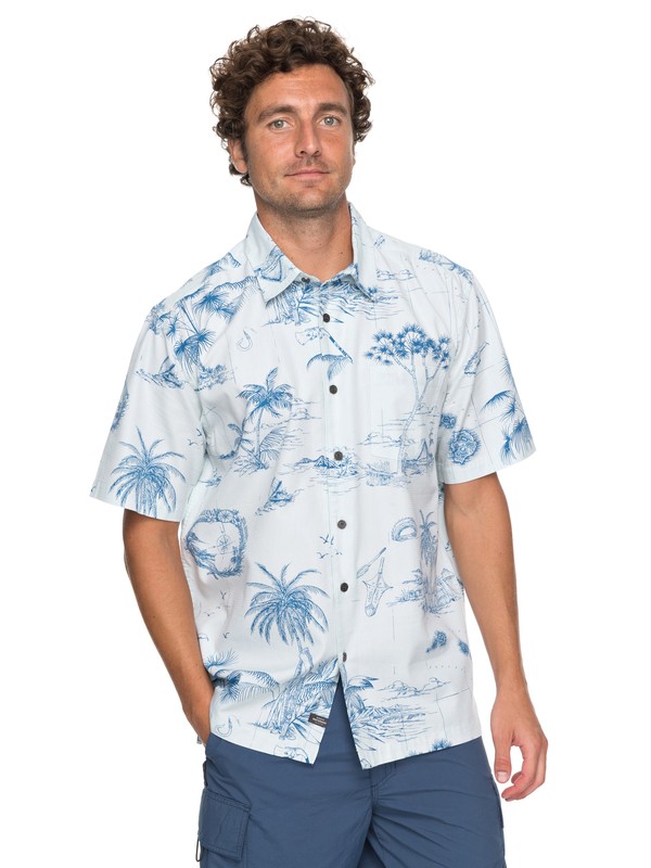 KOOLIN MAP EQMWT03110 0 Waterman Koolin Map Short Sleeve Shirt EQMWT03110 Quiksilver