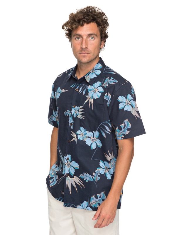 quiksilver, Waterman Monolai Short Sleeve Shirt, NAVY BLAZER MONOLAI (byj6) 0 Waterman Monolai Short Sleeve Shirt Blue EQMWT03113 Quiksilver