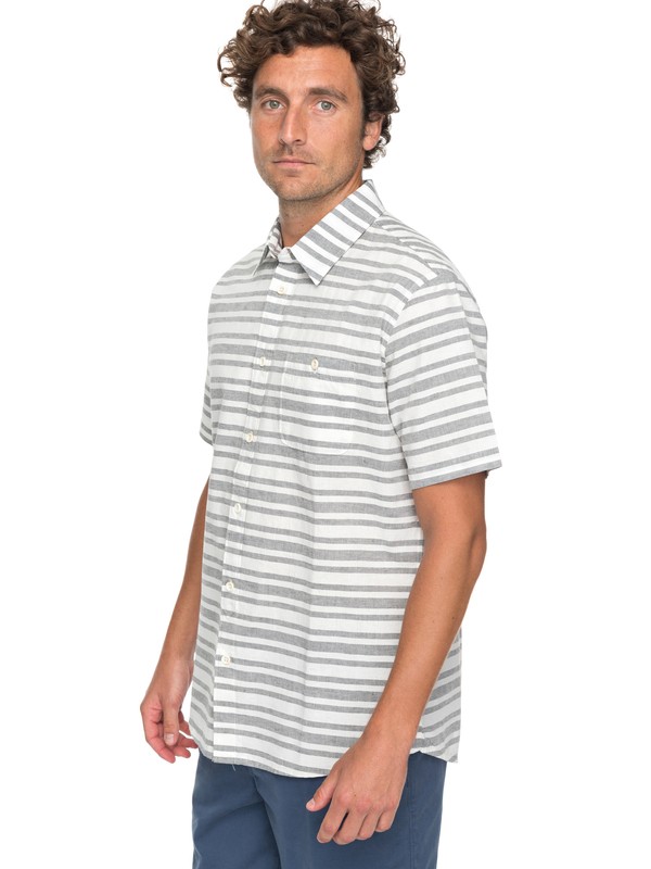 quiksilver, Waterman Flying First Short Sleeve Shirt, DARK SHADOW FLYING FIRST (krp3) 0 Waterman Flying First Short Sleeve Shirt Black EQMWT03115 Quiksilver