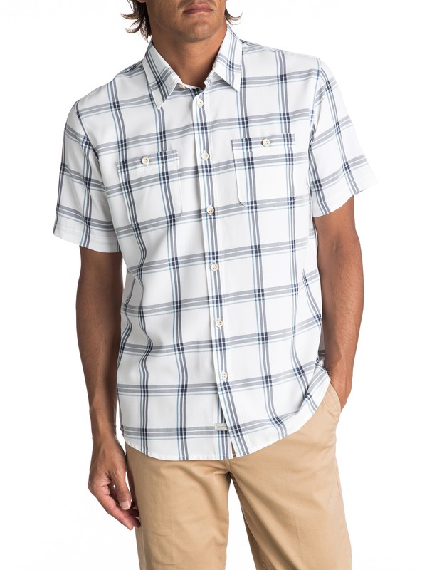 quiksilver, Island Job Update Short Sleeve Shirt, WHITE ISLAND JOB (wbb1) 0 Island Job Update Short Sleeve Shirt EQMWT03141 Quiksilver