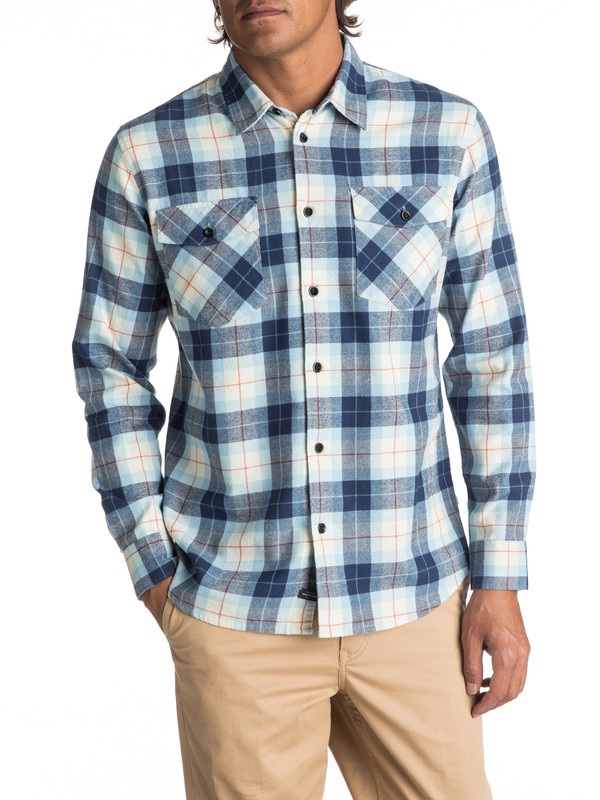 quiksilver, Waterman Wade Creek Long Sleeve Shirt, RUST (cnh0) 0 Waterman Wade Creek Long Sleeve Shirt EQMWT03145 Quiksilver