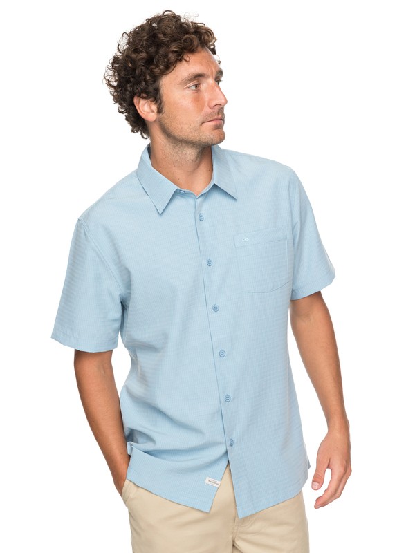 quiksilver, Waterman Centinela 4 - Chemise à manches courtes pour Homme, MISTY BLUE (bep0) 0 Waterman Centinela 4 - Chemise à manches courtes pour Homme Bleu EQMWT03148 Quiksilver