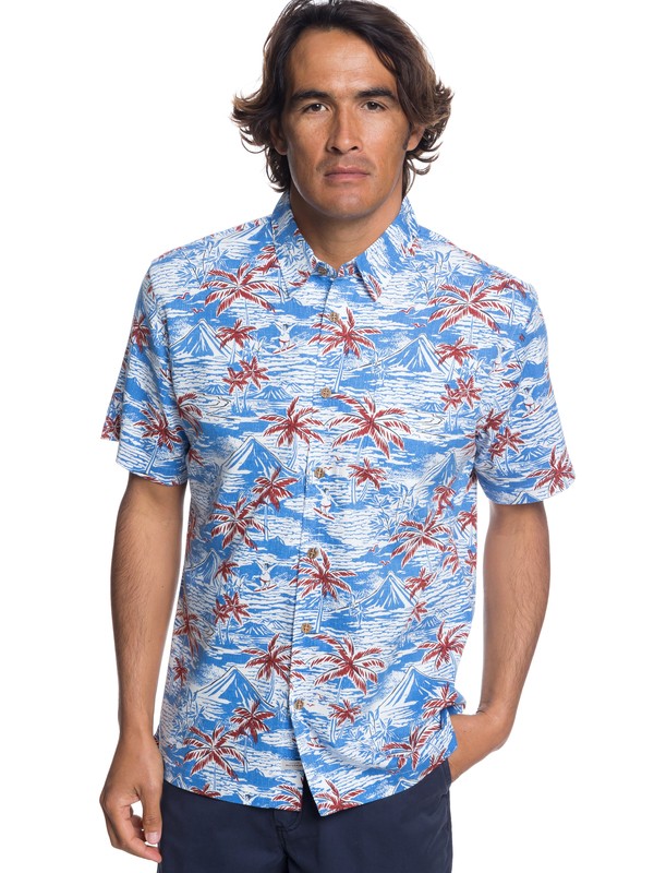 quiksilver, Camisa Manga Corta Sumo Surfers Waterman, PARISIAN BLUE (blg0) 0 Camisa Manga Corta Sumo Surfers Waterman Azul EQMWT03171 Quiksilver