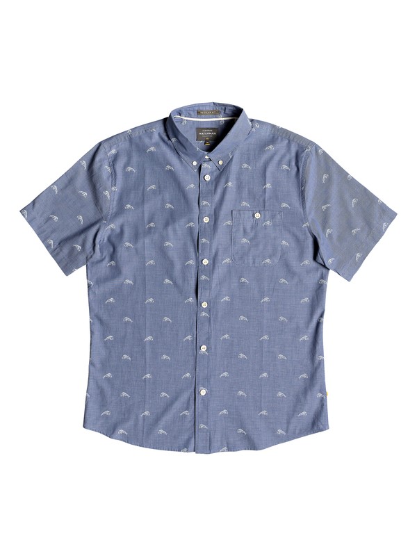 quiksilver, Camisa Manga Corta Mahi Hami Waterman, PARISIAN NIGHT (byp0) 0 Camisa Manga Corta Mahi Hami Waterman Azul EQMWT03181 Quiksilver