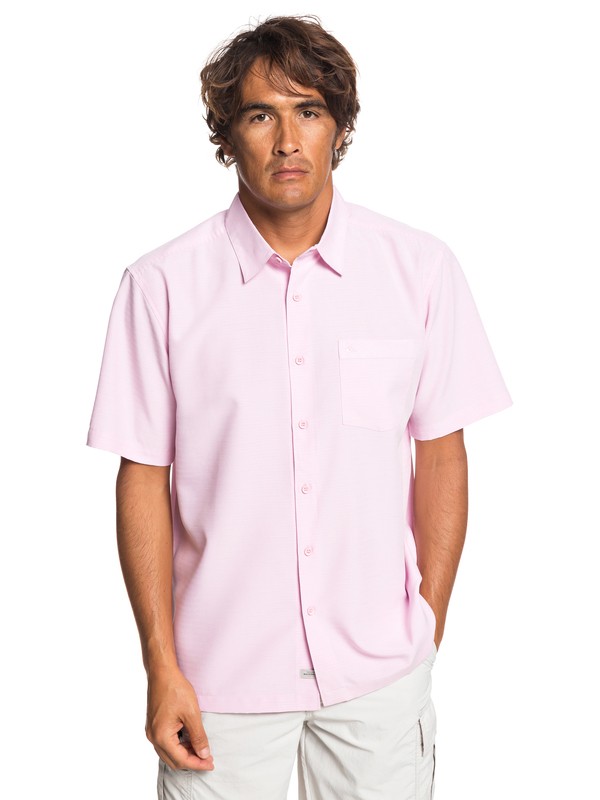 quiksilver, Waterman Centinela Short Sleeve Shirt, LILAC SNOW (mdh0) 0 Waterman Centinela Short Sleeve Shirt Pink EQMWT03231 Quiksilver
