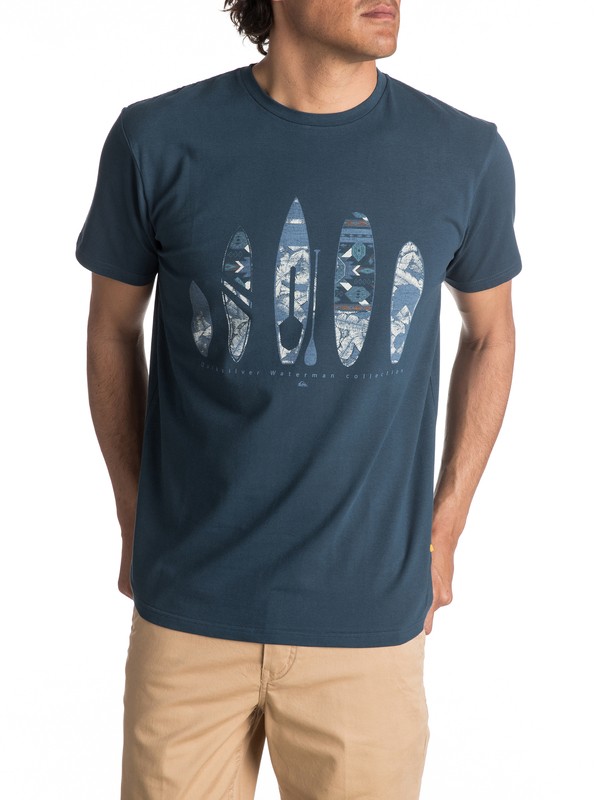 quiksilver, Waterman Agram - T Shirt col rond, MAJOR BLUE (bsm0) 0 Waterman Agram - T Shirt col rond EQMZT03019 Quiksilver