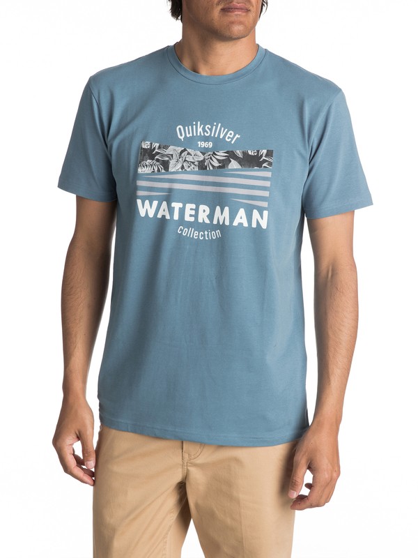 quiksilver, Waterman Point Logo - T Shirt col rond, PROVENCIAL (blm0) 0 Waterman Point Logo - T Shirt col rond EQMZT03020 Quiksilver