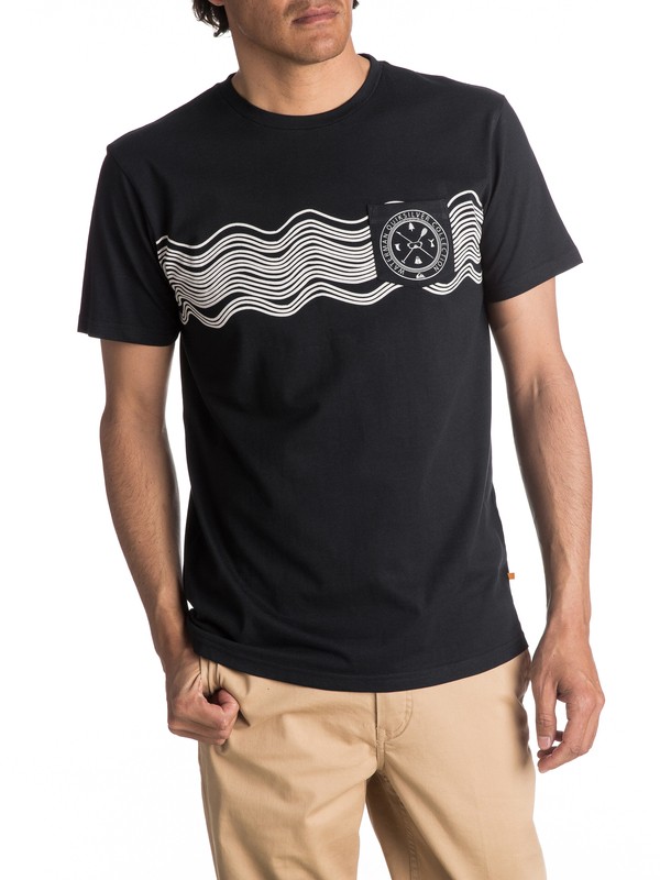 quiksilver, Waterman Sonic Waves - T Shirt col rond pour Homme, BLACK (kvj0) 0 Waterman Sonic Waves - T Shirt col rond pour Homme EQMZT03021 Quiksilver