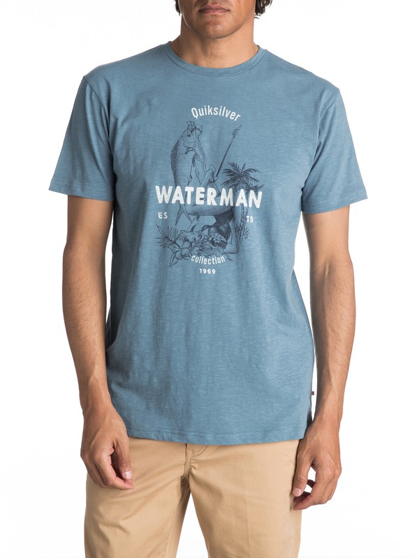 quiksilver, Waterman Wife Goals - T Shirt col rond pour Homme, PROVENCIAL (blm0) 0 Waterman Wife Goals - T Shirt col rond pour Homme EQMZT03023 Quiksilver