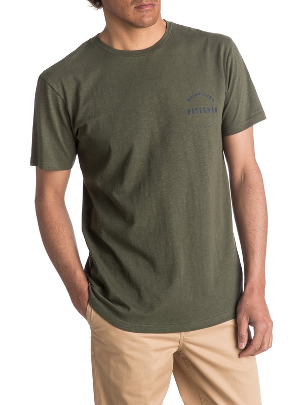 quiksilver, Waterman Water Defined - T Shirt, BEETLE (gqm0) 0 Waterman Water Defined - T Shirt EQMZT03024 Quiksilver