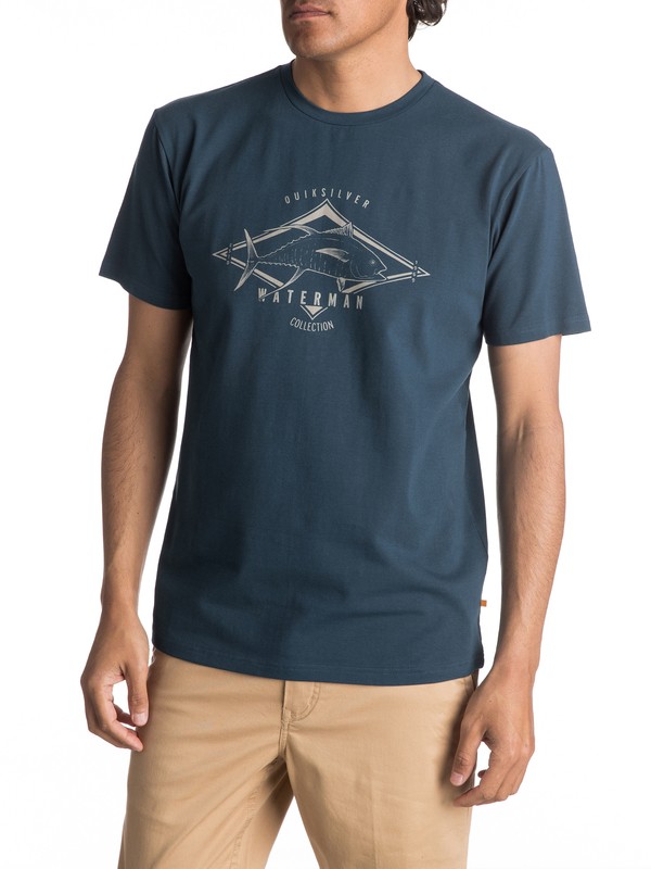 quiksilver, Waterman High Thon - T Shirt, MAJOR BLUE (bsm0) 0 Waterman High Thon - T Shirt EQMZT03039 Quiksilver