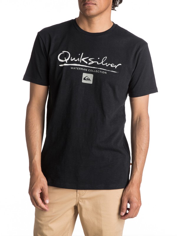 quiksilver, Waterman Gut Check - Maglietta da Uomo, BLACK (kvj0) 0 Waterman Gut Check - Maglietta da Uomo EQMZT03040 Quiksilver