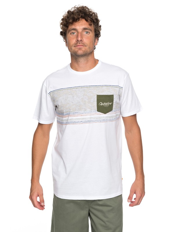 quiksilver, Waterman Dream Stringer - Pocket T-Shirt, WHITE (wbb0) 0 Waterman Dream Stringer - Pocket T-Shirt White EQMZT03071 Quiksilver