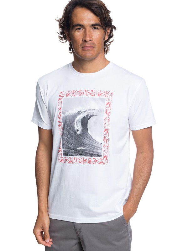quiksilver, Waterman Nice Right - Camiseta para Hombre, WHITE (wbb0) 0 Waterman Nice Right - Camiseta para Hombre Blanco EQMZT03097 Quiksilver