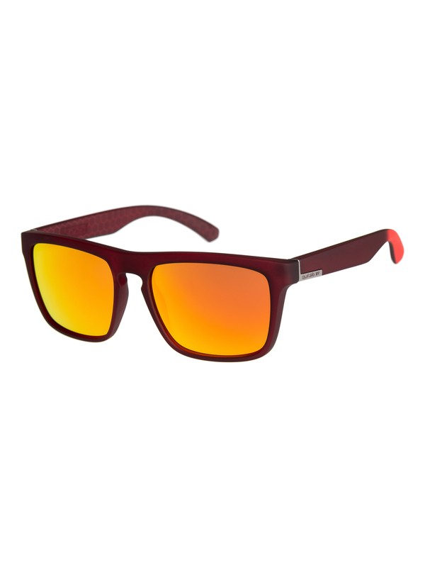quiksilver, The Ferris - Lunettes de soleil pour Homme, MATTE RED TR/ML ORANGE (xrrn) 0 The Ferris - Lunettes de soleil pour Homme Rouge EQS1127 Quiksilver