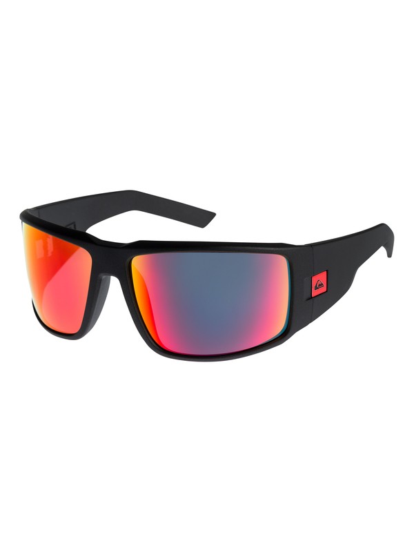 quiksilver, Slab - Lunettes de soleil, MATT METALLIC BLACK/ML SCARLET (xkkp) 0 Slab - Lunettes de soleil EQS1170 Quiksilver