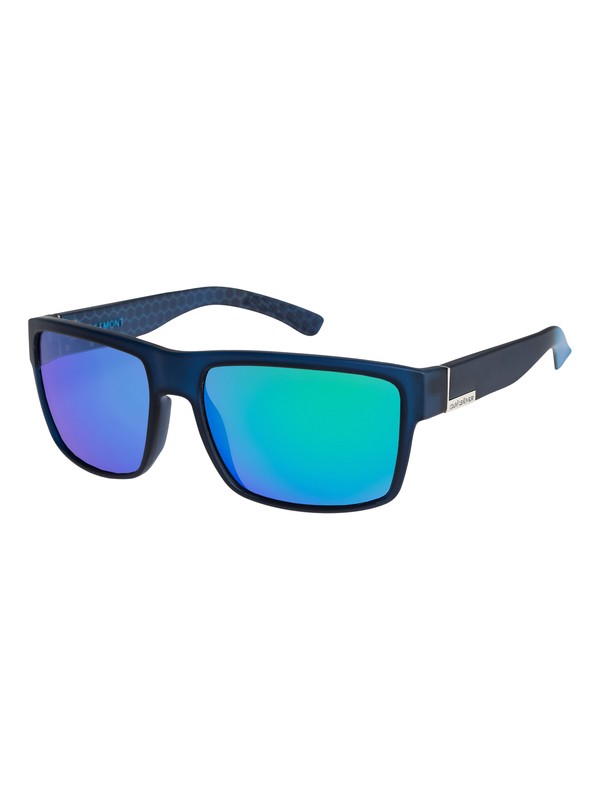 quiksilver, Ridgemont Sunglasses, RUBBERIZED BLUE/ML GREEN (xbbg) 0 Ridgemont Sunglasses EQS1177 Quiksilver