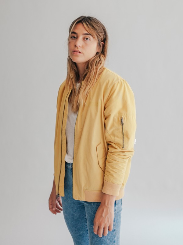 quiksilver, Quiksilver Womens - Bomber Jacket, RATTAN (yhp0) 0 Quiksilver Womens - Bomber Jacket Yellow EQWJK03000 Quiksilver