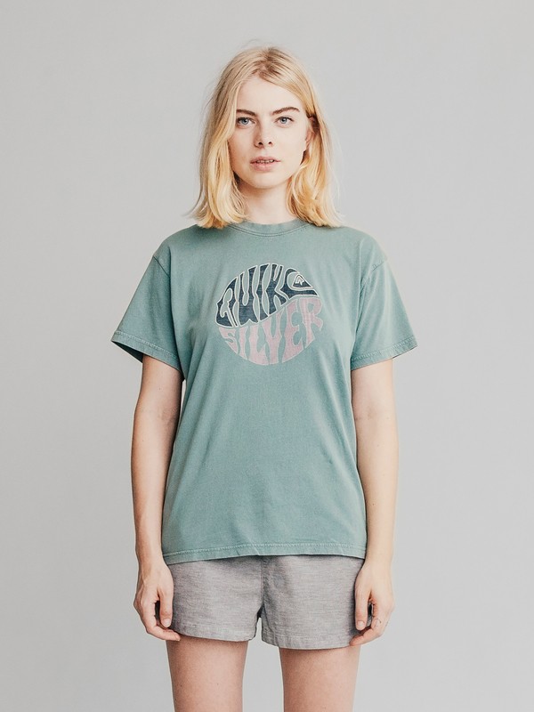 quiksilver, Quiksilver Womens Tee, STORMY SEA (blh0) 0 Quiksilver Womens Tee Blue EQWKT03001 Quiksilver