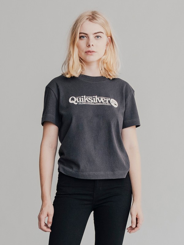 quiksilver, Quiksilver Womens - Kürzeres T-Shirt für Frauen, TARMAC (kta0) 0 Quiksilver Womens - Kürzeres T-Shirt für Frauen Schwarz EQWKT03003 Quiksilver