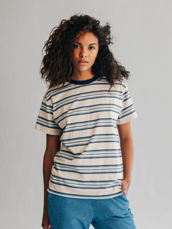 quiksilver, Quiksilver Womens Tee, STORMY SEA BIM SLAKA BIM (blh3) 0 Quiksilver Womens Tee Blue EQWKT03005 Quiksilver