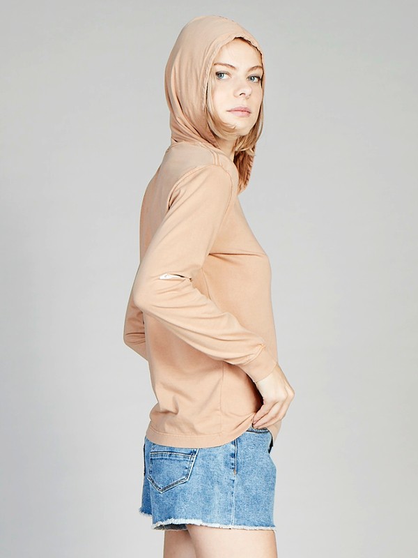 quiksilver, Quiksilver Womens Long Sleeve Hooded Tee, PRALINE (ckq0) 0 Quiksilver Womens Long Sleeve Hooded Tee Brown EQWZT03000 Quiksilver