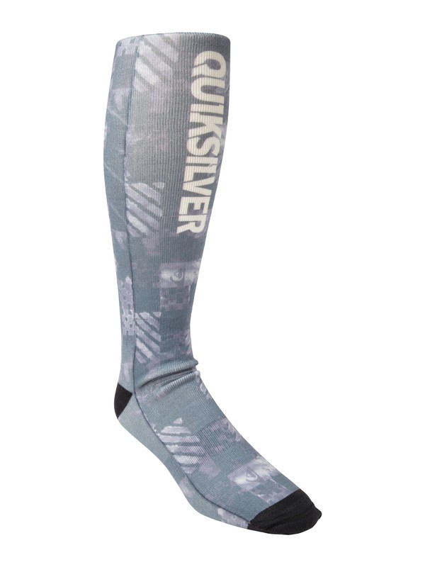 quiksilver, RIDING SOCKS, ATOM BLACK (kvj3) 0 RIDING SOCKS EQYAA00045 Quiksilver