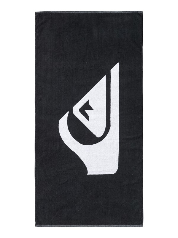 quiksilver, Woven Logo - Beach Towel, BLACK (kvj0) 0 Woven Logo - Beach Towel Black EQYAA03108 Quiksilver