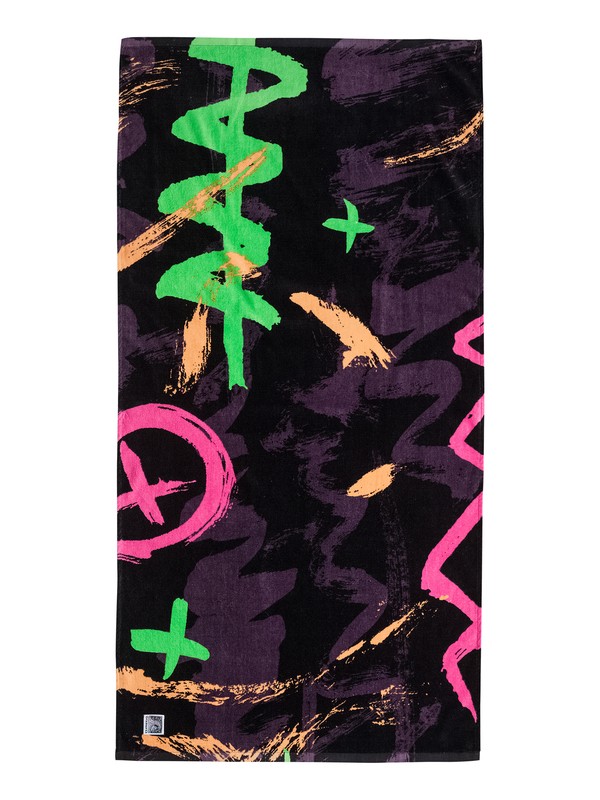 quiksilver, Ghetto - Serviette de plage, BP WARPAINT BLACK (kta8) 0 Ghetto - Serviette de plage EQYAA03117 Quiksilver