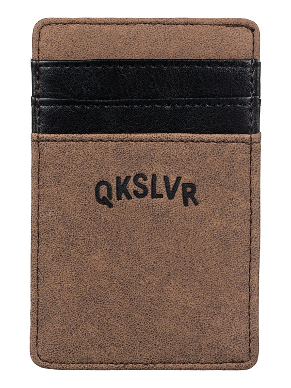 quiksilver, Cash Clip Wallet, CHOCOLATE (ctk0) 0 Cash Clip Wallet EQYAA03237 Quiksilver