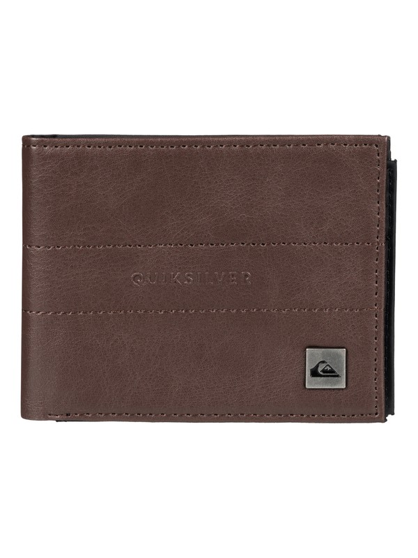 quiksilver, Stitched Wallet, CHOCOLATE (ctk0) 0 Stitched Wallet EQYAA03281 Quiksilver