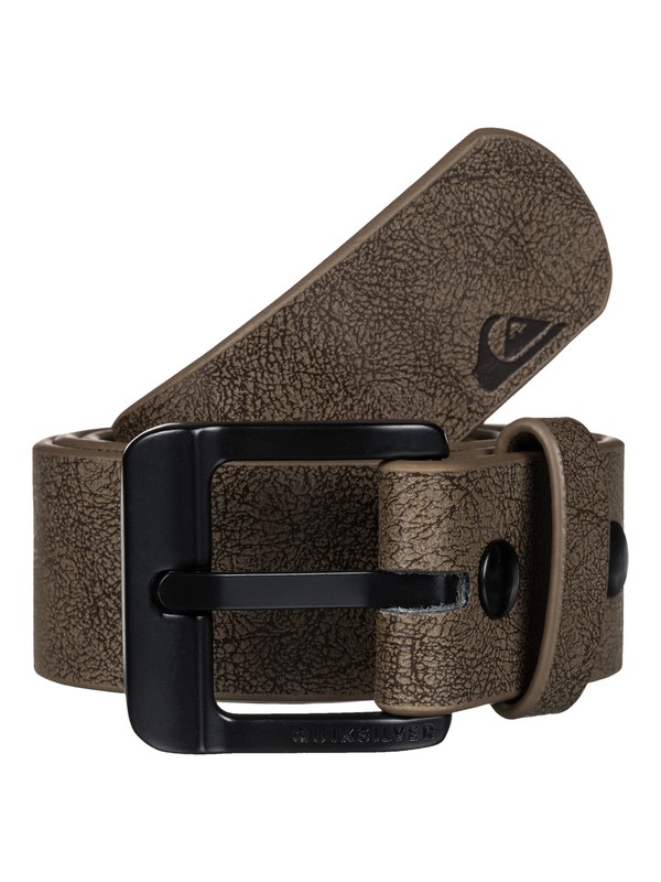 quiksilver, Main Street Faux Leather Belt, CHOCOLATE (ctk0) 0 Main Street Faux Leather Belt EQYAA03287 Quiksilver