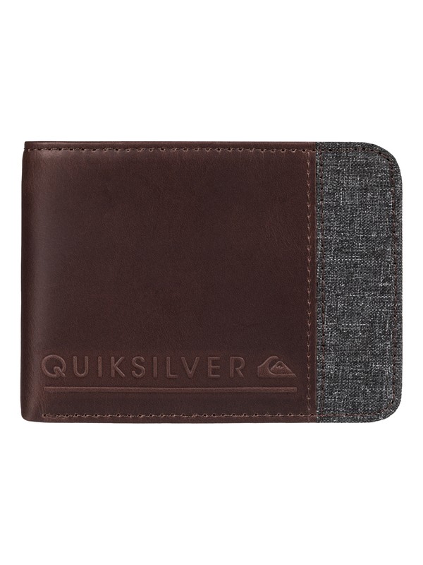 quiksilver, Cartera Mezcla de Piel y Tela, CHOCOLATE (ctk0) 0 Cartera Mezcla de Piel y Tela EQYAA03374 Quiksilver