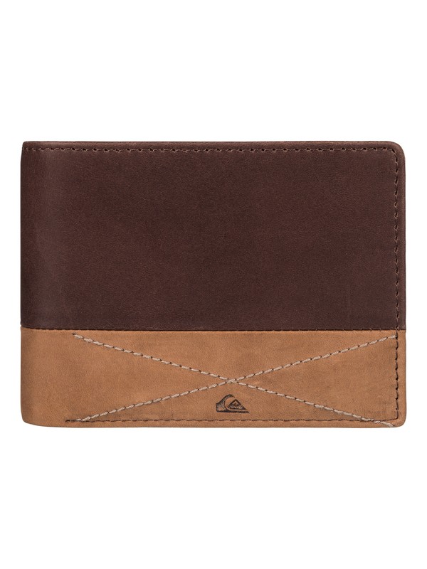 quiksilver, New Classical - Leather Wallet, CHOC/COGNAC LEATHER (xccc) 0 New Classical - Leather Wallet EQYAA03390 Quiksilver