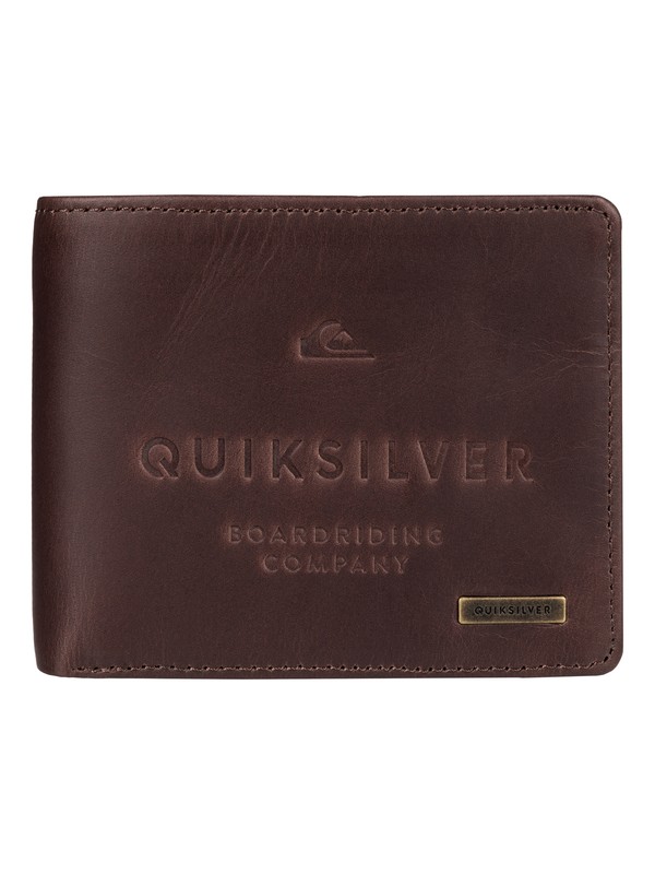 quiksilver, Mack - Portefeuille en cuir, CHOCOLATE (ctk0) 0 Mack - Portefeuille en cuir EQYAA03398 Quiksilver