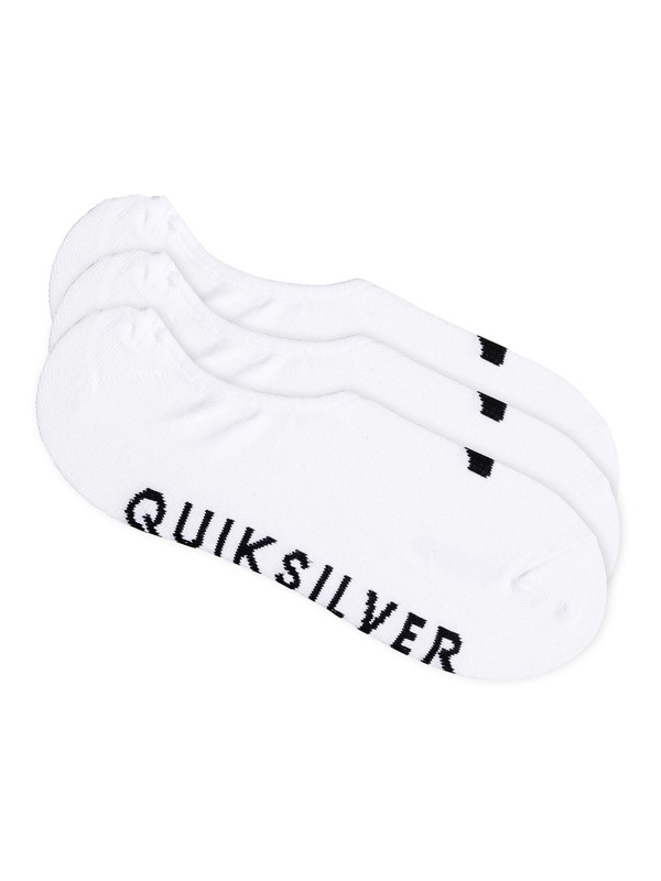 quiksilver, No Show - Pack de 3 — Chaussettes invisibles, WHITE (wbb0) 0 No Show - Pack de 3 — Chaussettes invisibles EQYAA03484 Quiksilver