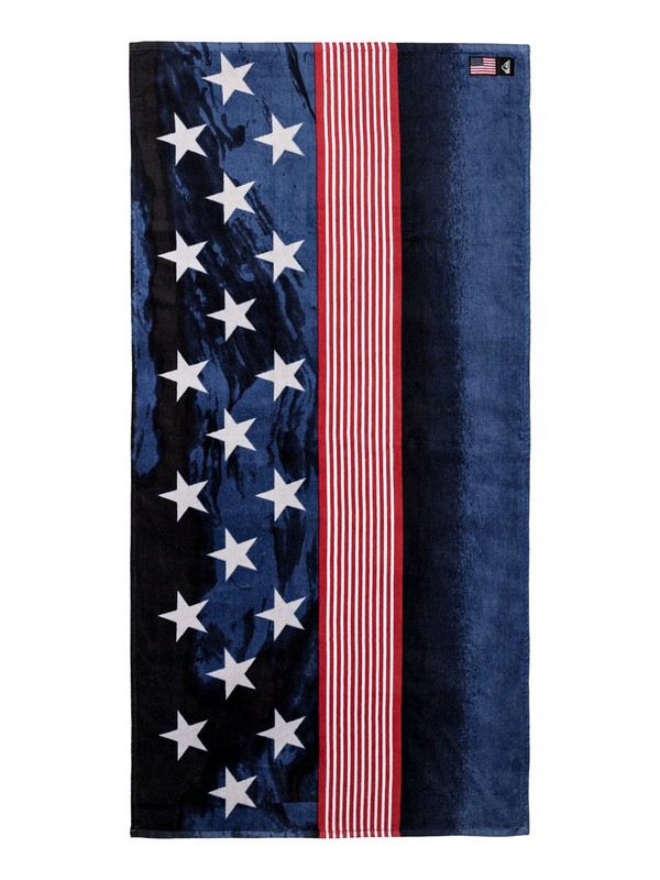 quiksilver, 4th Of July - Beach Towel, NAVY BLAZER (byj0) 0 4th Of July - Beach Towel Blue EQYAA03486 Quiksilver