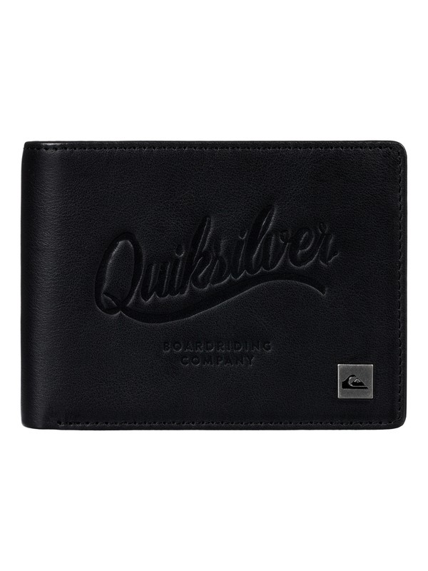 quiksilver, Mack - Leren Portemonnee, BLACK (kvj0) 0 Mack - Leren Portemonnee Black EQYAA03522 Quiksilver