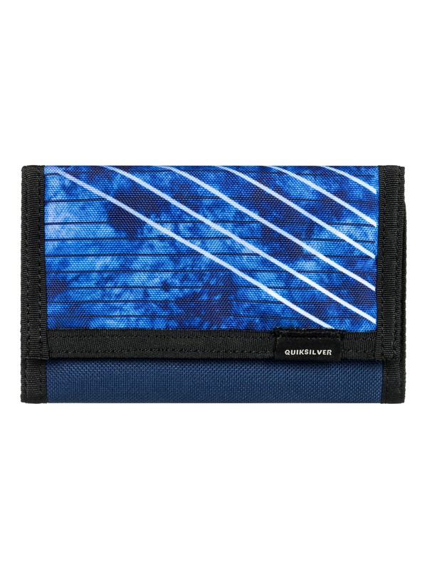quiksilver, The Everydaily Tri-Fold Wallet, SILVER LAKE BLUE (bjq0) 0 The Everydaily Tri-Fold Wallet Blue EQYAA03530 Quiksilver