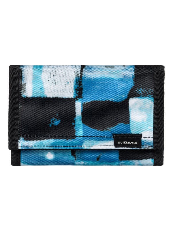 quiksilver, The Everydaily - Tri-Fold Wallet for Men, TURKISH SEA RESIN CHECK (bqs6) 0 The Everydaily - Tri-Fold Wallet for Men Blue EQYAA03530 Quiksilver