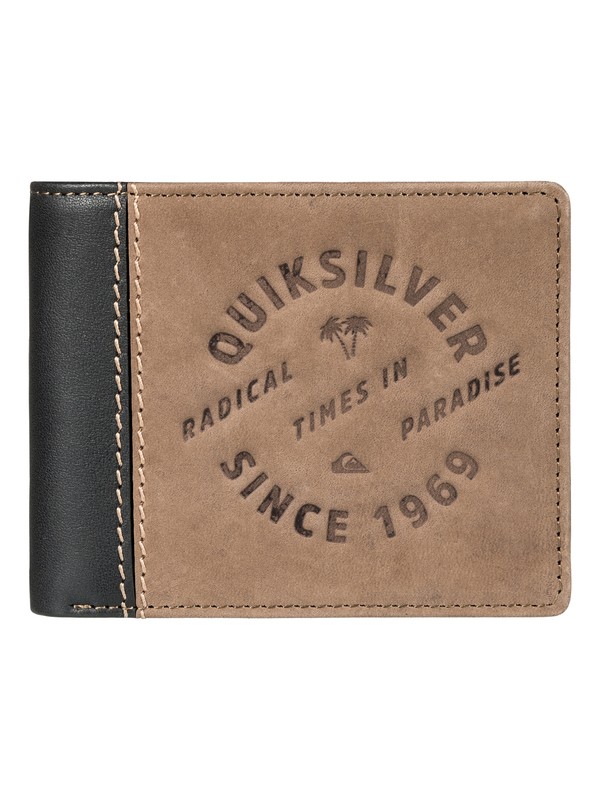 quiksilver, Royallet Leather Wallet, BONE BROWN (cmt0) 0 Royallet Leather Wallet EQYAA03542 Quiksilver