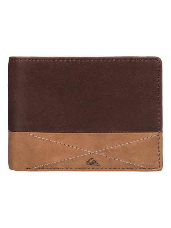 quiksilver, New Classical - Leather Wallet, CHOC/COGNAC LEATHER (xccc) 0 New Classical - Leather Wallet EQYAA03552 Quiksilver