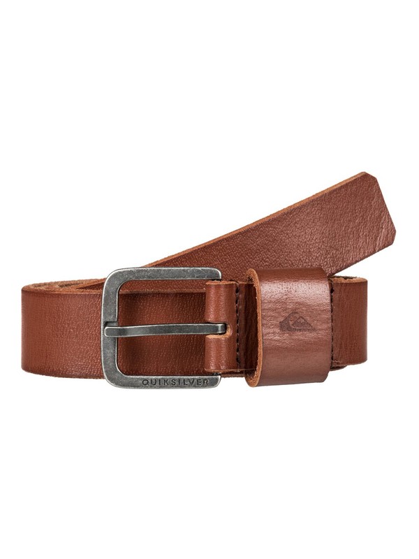 quiksilver, Slimelt - Ceinture en cuir pour Homme, BONE BROWN (cmt0) 0 Slimelt - Ceinture en cuir pour Homme EQYAA03553 Quiksilver